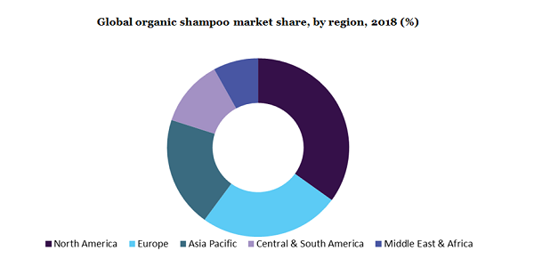 Global organic shampoo market share